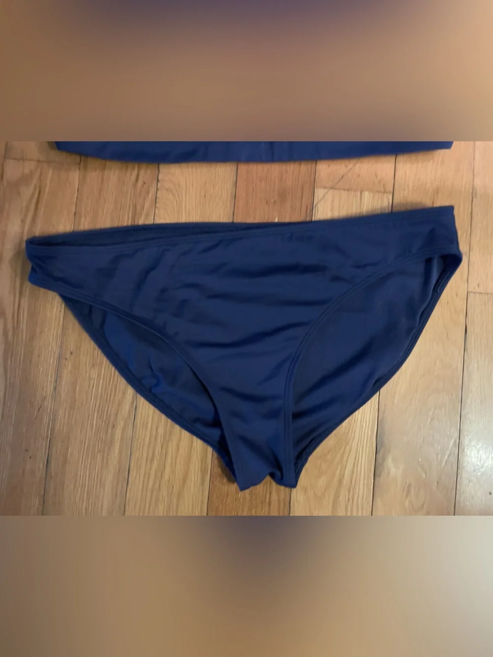 Boden Corsica Navy Blue V-neck Bikini Top size 10 & Bottom is size 12